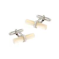 Manschettenknöpfe Herr in Silber Madreperla 337 MP GEM